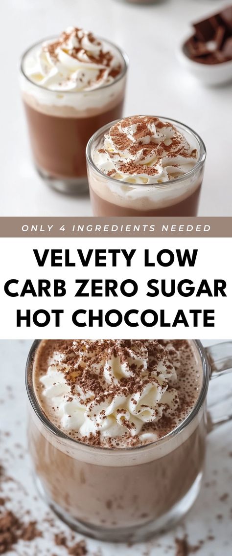 Image for Velvety Low Carb Zero Sugar Hot Chocolate Carnivore Hot Chocolate, Weight Watchers Hot Chocolate, Low Sugar Hot Chocolate Recipe, Sugar Free Hot Chocolate Mix Recipe Dry, Low Carb Hot Chocolate Mix Recipe, Keto Hot Chocolate Mix Recipe, Low Calorie Hot Chocolate, Hot Chocolate Mix Recipes Dry, Low Sugar Hot Chocolate