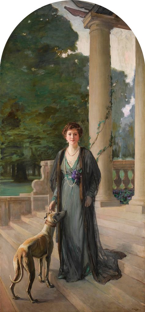 Baroness Gerda von Chappius, by Sir John Lavery (Scottish, 1856-1941) John Lavery, Carl Spitzweg, Irish Painters, Antoine Bourdelle, Giovanni Boldini, John Singer Sargent, Irish Art, Fashion Portrait, Belfast