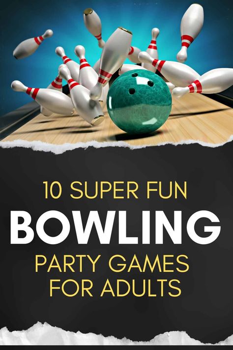 Bowling Team Building Games, Bowling Party Ideas Decorations, Bowling Party Ideas For Adults, Bowling Bingo Cards Free Printable, Tenpin Bowling Party Ideas, Bowling Awards Funny, Funny Bowling Awards, Bowling Games Ideas, Bowling Games For Adults