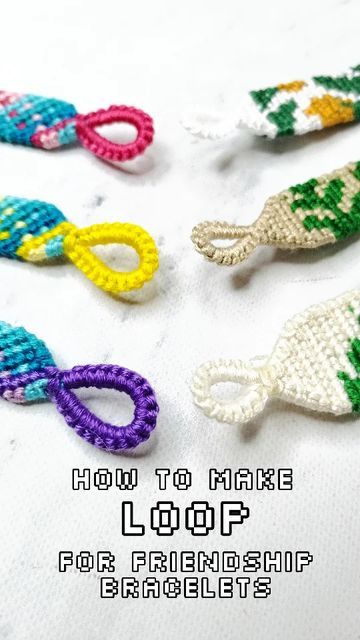 Bracelet Loop, Diy Bra, Friendship Bracelets Tutorial, Thread Bracelets, Bracelet Knots, String Bracelet, Micro Macrame, Bracelet Tutorial, Macrame Bracelets