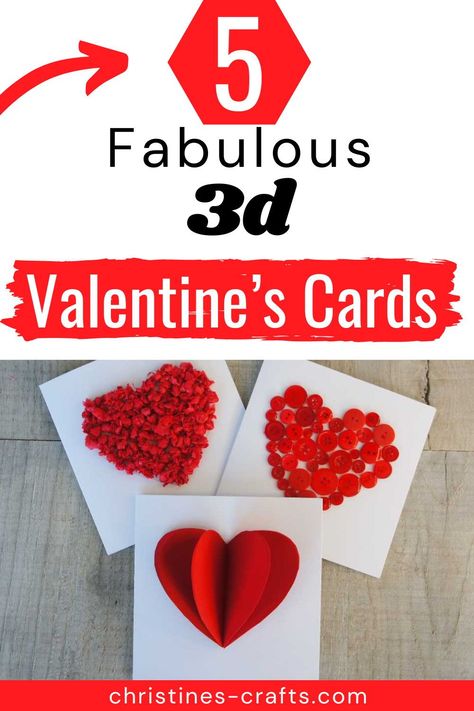 This Valentine's Day, give your love that extra special touch with our easy-to-follow tutorials for 3D Valentine's Day cards! From heart-shaped treats to whimsical creations, we've got you covered with unique crafts that will make your significant other swoon. Don't wait - Click for great ideas and tutorials now! Homemade Valentine Card Ideas, 3d Valentine Cards, Valentines Cards Diy, Homemade Valentine Card, Valentine Card Ideas, Valentines Day Tablescapes, Homemade Valentine, Homemade Valentines Day Cards, Easy Valentine Crafts