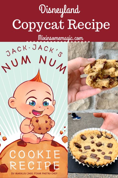 This delicious copycat recipe will take right back to Disneyland! #disneylandfood #disneyfood #disneytreats Jack Jacks Cookie Num Num, Jack Jack Cookie Num Num Recipe, Disneyland Recipes, Disney Sweets, Disney Foods, Crumble Cookie, Disney Dishes, Disney Inspired Food, Baking Treats