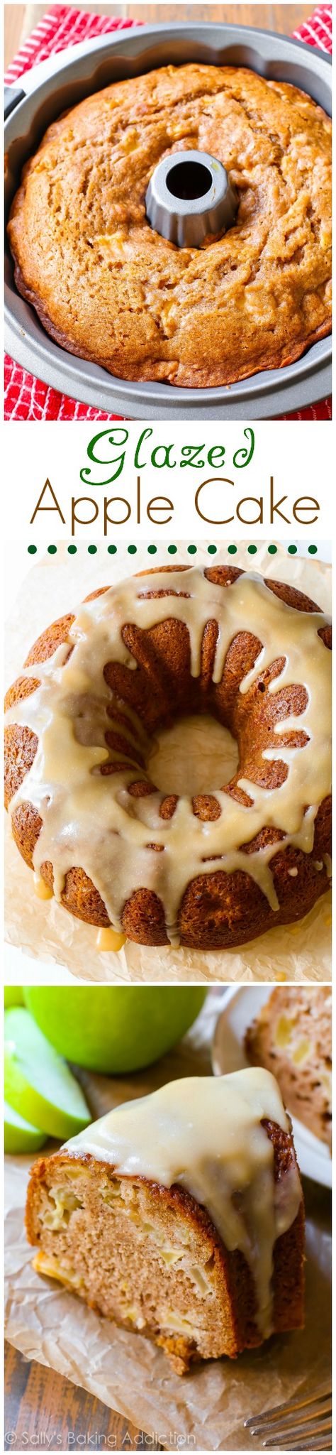 Tender and moist homemade apple bundt cake smothered in a buttery brown sugar glaze. My favorite cake for the crisp fall weather! Apple Bundt Cake Recipe, Apple Bundt Cake Recipes, Mini Bundt Cakes Recipes, Weight Watcher Desserts, Apple Bundt Cake, Bundt Cake Recipe, I Am Baker, Cake Mini, Brown Sugar Glaze