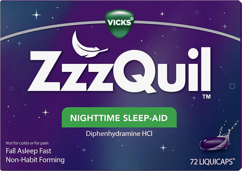 ~FALL ASLEEP FAST: ZzzQuil LiquiCaps help you fall asleep in as little as 20 minutes ~SLEEP SOUNDLY: Get the sound sleep you want so that you can take on your tomorrow ~WAKE REFRESHED: Helps you sleep soundly tonight so you wake up refreshed tomorrow ~NON-HABIT FORMING: ZzzQuil LiquiCaps contain a non-habit-forming ingredient, Diphenhydramine HCI, that helps you get the sleep you want. Each dose (two LiquiCaps) contains 50mg to help you fall asleep. earns commission No Hangover, Best Sleep Aid, Fall Asleep Fast, Natural Sleep Aids, Best Sleep, Sleep Aid, Fall Asleep Faster, Falling Asleep, Sleepless Nights