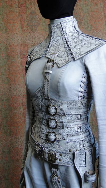 (23) Tumblr Mode Steampunk, Skirt Diy, Female Armor, Leather Armor, Steampunk Costume, Fantasy Costumes, Fantasy Armor, Fantasy Clothing, Steampunk Fashion