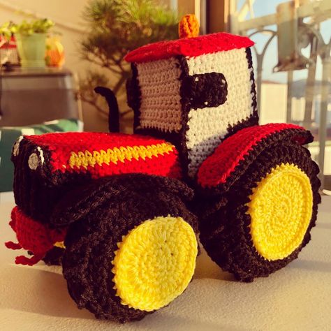 Tractor amigurumi, plus ongoing WIPs – The Frill Seeker Crochet Tractor Pattern Free, Crochet Tractor, Healing Vibes, Amigurumi Free, Simple Patterns, Tires, Tractor, Ravelry, Free Crochet Pattern