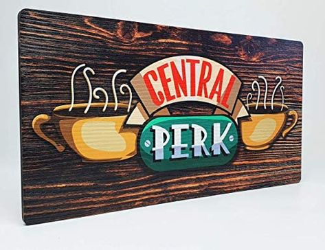 Central Perk Sign, Valentines Day Gifts For Friends, Tree Textures, 3d Tree, Friends Central Perk, Central Perk, Friends Tv Show, Friends Tv, Wooden Sign