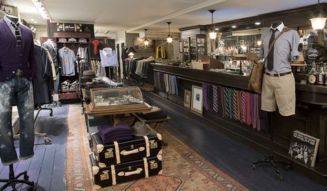 I need to go here, J Crew's Liquor Store in New York... They literally took an old liquor store and turned it into the ultimate selection of #menswear Retail Boutique, Retail Interior, Store Design Interior, Liquor Store, Store Interior, Retail Space, Interior Trend, Studio Space, Store Decor