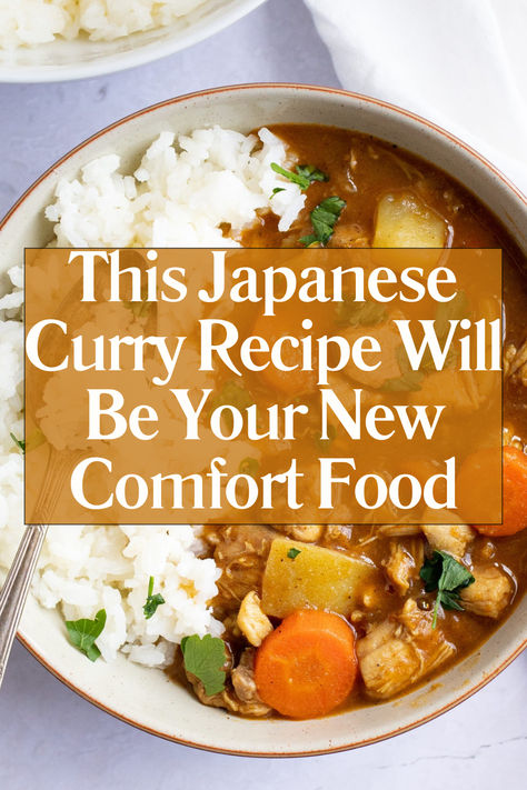 This Japanese Curry Recipe Will Be Your New Comfort Food Obsession Japanese Chicken Curry Recipe, Hamburger Curry Recipe, Japanese Comfort Food, Easy International Recipes, Japanese Recipe Ideas, Chicken Potatoes And Carrots, Japanese Katsu Curry, Japanese Curry Recipe, Japanese Hamburger