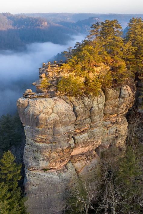 Chimney Rock Ky Red River Gorge Kentucky, Kentucky Attractions, Kentucky Vacation, Daniel Boone National Forest, Kentucky Travel, Chimney Rock, Inktober 2024, Red River Gorge, Fairy Queen