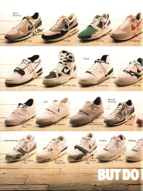 #nike #80s #90s #2000s 80s Sneakers Outfit, Nike 90s Shoes, 1990 Shoes, 90s Nike Shoes, 90s Trainers, Old Nike Shoes, 2000s Sneakers, Early 2000s Shoes, Kpop Challenge