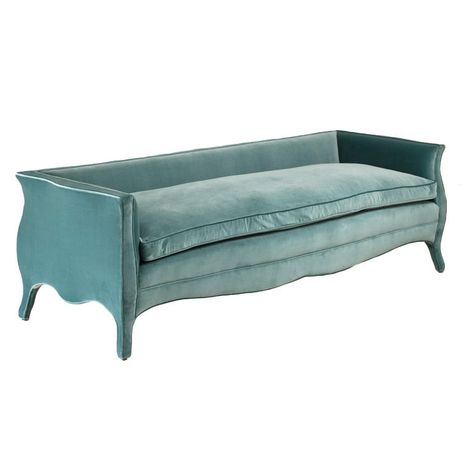 UK  21st Century  A Bespoke #Sofa by Talisman Upholstered in a Teal #Velvet #furniture Turquoise Velvet Sofa, French Style Sofa, Low Back Sofa, Bespoke Sofas, Velvet Furniture, Blue Delft, Teal Velvet, Modern Sofas, Vintage Sofa