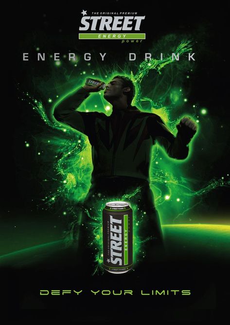 Digital Advertising Design, Creative Advertising Design, Drinks Design, Power Energy, Poster Layout, Energy Drink, Ads Creative, Creative Advertising, Advertising Design