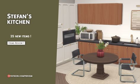 STEFAN kitchen | Patreon Corner Counter, Sims Love, Sims 4 Gameplay, Sims 4 Cc Furniture, Best Mods, Dollhouse Kits, Sims 4 Build, Decor Buy, Hello Hello