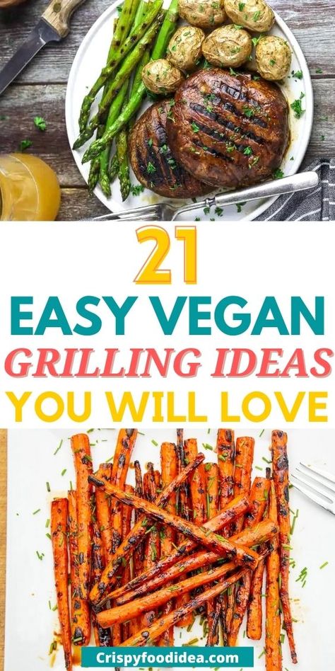 Here you get some easy vegan grilling recipes that are best for meal prep. Grilling For Vegetarians, Vegan Blackstone Recipes, Outdoor Grilling Recipes, Vegan Grilling Recipes, Cookout Recipes, Grilled Recipes, Grilled Portobello, Blackstone Grill, Vegan Grilling