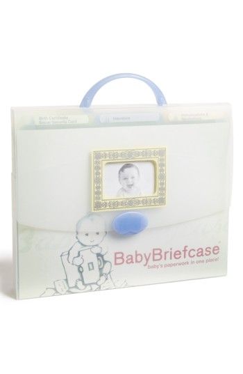 Free shipping and returns on BabyBriefcase® Document Organizer at Nordstrom.com. Frosted plastic briefcase organizes all baby-related paperwork, from birth certificate and insurance information to equipment warranties and thank-you notes. A vintage-inspired frame at the front finishes the charming and practical piece. Baby Nurse, Neutral Baby Gifts, Document Organizer, Baby Mommy, Baby Information, Organizing Paperwork, Plastic Letters, Baby Gear Essentials, Newborn Hospital