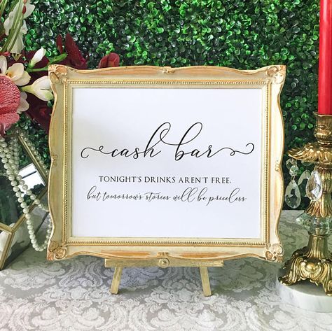 Wedding Cash Bar Ideas, Cash Bar Invitation Wording, Cash Bar Wedding, Masquerade Invitations, Jordan Wedding, Invitation Etiquette, Wedding Logistics, Bar Signage, Canada Wedding