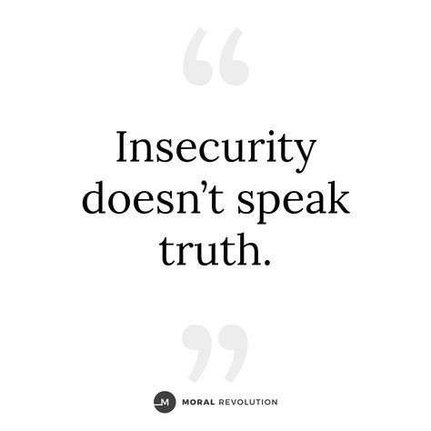 When we partner with insecurity, it distorts the way we view ourselves and our worth. It can be especially difficult to try & date while feeling insecure. Thoughts of inadequacy can creep in, which could lead us to scrambling to fill the void. We may settle for less because we don’t see ourselves as deserving. Don’t be afraid to pause the dating journey in pursuit of your heart’s wholeness & building your confidence. Insecure People Quotes Relationships, Quotes For When Youre Feeling Insecure, Quotes To Help With Insecurities, Fill In Your Insecurities, Your Insecurities Are Beautiful, Using My Insecurities Against Me, Insecurity Quote Looks, Insecure People Quotes, Insecure People