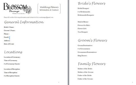 docFormat de fichier : Microsoft WordWedding Cake: Wedding Planner: Alternative Bride / Groom Contact: Contract. To reserve your date, we require a $150.00 deposit. Once a proposal is accepted , ...blossomofdurango.com/.../Blossom%20- %20Bridal%20Information%20and%20Contract.docStudio 404 WEDDING AGREEMENTFormat de fichier : Microsoft WordENVE SALON AND DAY SPA WEDDING AGREEMENT ... We understand all of the hard work and meticulous planning& Wedding Planner Contract, Party Rental Contract Template, Wedding Venue Contract, Event Contract Agreement, Service Agreement Contract Templates, Photographers Contract, Wedding Photography Contract Template, Wedding Photography Contract, Rental Agreement Templates