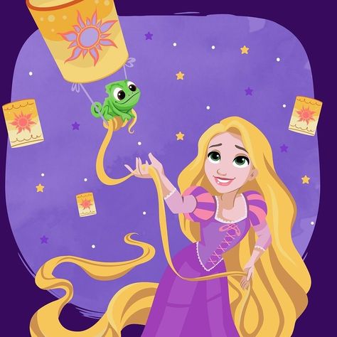 Rapunzel Mural, Tangled Live Action, Best Disney Princess, Disney Art Style, Rapunzel Birthday Party, Rapunzel Birthday, Disney Princess Artwork, Movie Club, Disney Women