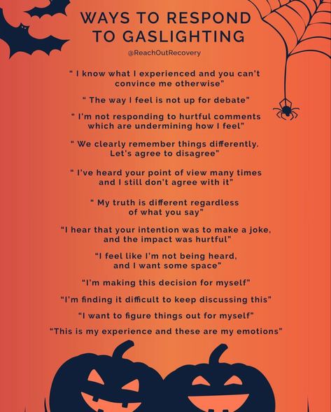 Mental health Gaslighting Quotes Work, Gaslighting Family, Responding To Gaslighting, Respond To Gaslighting, Response To Gaslighting, Gaslighting Response, Responses To Gaslighting, How To Respond To Gaslighting, Gaslighting Examples