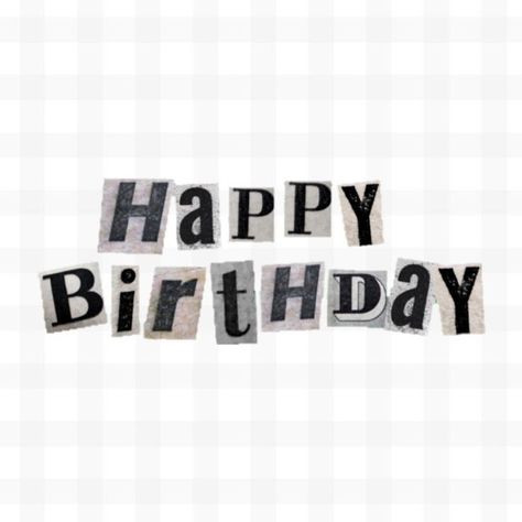 Best Birthday Video, 20 Happy Birthday, Newspaper Letters, Capcut Templates, Happy Birthday Font, Happy Birthday Words, Happy Birthday Text, Birthday Collage, Happy Birthday Template