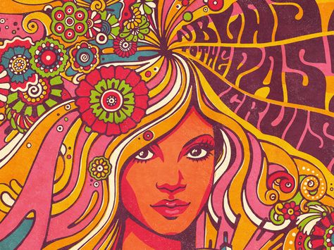 Flower Power! designed by MUTI. Connect with them on Dribbble; the global community for designers and creative professionals. Flower Power Art, Flower Power Hippie, 60s Art, Floral Typography, Art Hippie, Psychadelic Art, Estilo Hippie, Hippie Flowers, Small Drawings