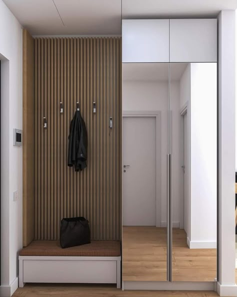 Anteroom Ideas, Hall Wardrobe, Vstupná Hala, Small Entrance, Entrance Furniture, Small Apartment Interior, Luxury Closets Design, Home Hall Design, Wardrobe Interior Design