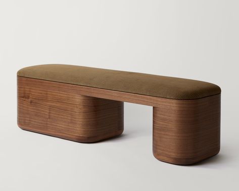 Material Intrigue and Rich Details Unite These Three Standout Collections From New York's Design Festivities - Sight Unseen Seating Furniture, Benches With Storage, Bench Entrance, Bench Design Interior, Bench Design, Furniture Details Design, Ottoman Design, Iconic Furniture, Bench Designs