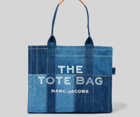 The Denim Tote Bag Marc Jacobs Tote, Denim Tote Bags, Denim Tote, Small Tote Bag, Mini Tote Bag, The Tote Bag, Marc Jacobs Bag, Denim Bag, Medium Tote