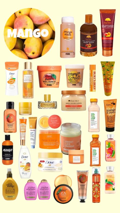 #skincare #beauty #vibes #vibes #mango #scent #hygiene Mango Scent, Coconut Oil Scrub, Beauty Vibes, Perfume Collection Fragrance, Shower Skin Care, Perfect Skin Care Routine, Moisturizing Body Lotion, Pretty Skin Care, Bath And Body Care