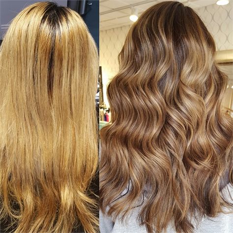 COLOR CORRECTION: Uneven To Tasteful Bronde Color Melt - News - Modern Salon Uneven Hair, Hair Color Correction, Hair Formulas, Cool Blonde Hair Colour, Color Correction Hair, Sombre Hair, Hair Job, Oribe Hair Products, Beauty Careers