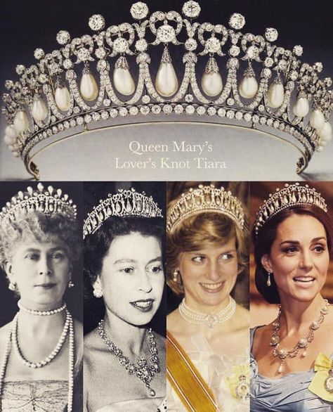 Royal Tiaras Are Definitely One Of The Perks Of Being A Princess Queen Elizabeth Tiaras, Lover's Knot Tiara, Strathmore Rose Tiara, Diana Tiara, Lovers Knot Tiara, Elizabeth Queen, Era Victoria, Royal Crown Jewels, Prins William