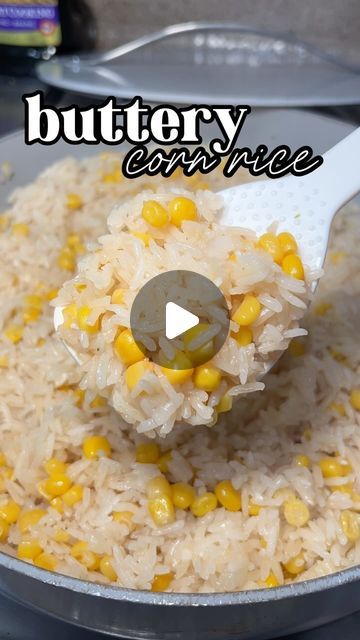 anabelle redeemer on Instagram: "buttery corn rice 😋🧈🌽🍚 this is one of my favorite ways to make rice! it pairs well with so many dishes. definitely a must try!  ingredients: - 1 tbsp oil of choice - 2 tbsp butter - 1.5 cups of rice - 1/4 small white onion diced - 6 garlic cloves minced - 15oz corn drained - 1-2 tsp of chicken bouillon OR salt - 3 cups of water  #rice #ricerecipes #whiterice #mealprep #mealprepping #sides #sidedish #mexicanfood #butteryrice #cornrice #mexicanwhiterice #recipe #recipeoftheday #recipes #food #foodie #foodblogger #cookwithme #stepbystep #cookingvideo #reelsinstagram #reels #explorepage #cookingreels" Hot Buttered Corn Rice, Chicken Corn Rice, White Rice And Corn, White Rice With Corn, Corn Rice Recipe, Corn Rice, Easy White Rice, Flavored White Rice Recipes, Corn And Rice