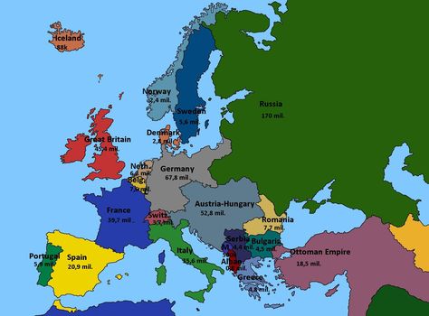 Europe 1914, Map Quiz, Semitic Languages, Map Of Europe, Imaginary Maps, Quiz Me, Online Quiz, Europe Map, Alternate History