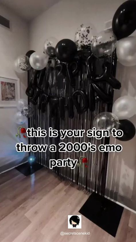 Emo Theme Party, Misery Business, Emo Party, Emo Night, 00s Party, All Black Party, Grunge Party, 30th Bday Party, 20s Party