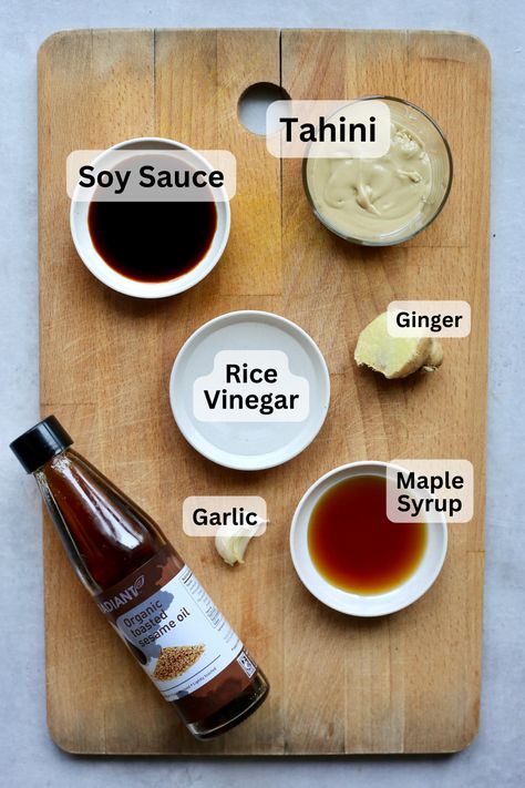 Tahini Dressing Recipe, Tahini Recipe, Vegan Dressing, Salad Dressing Recipes Homemade, Asian Sauce, Power Bowls, Veggie Meals, Vegan Sauces, Tahini Dressing