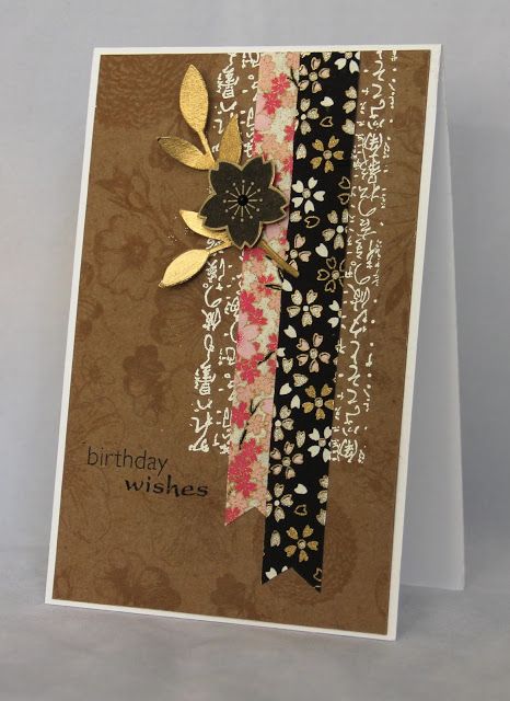 China Scrapbook, Asian Quilts, Asian Cards, Washi Tape Cards, Washi Paper, Japanese Crafts, Card Making Inspiration, Card Challenges, Sumi E