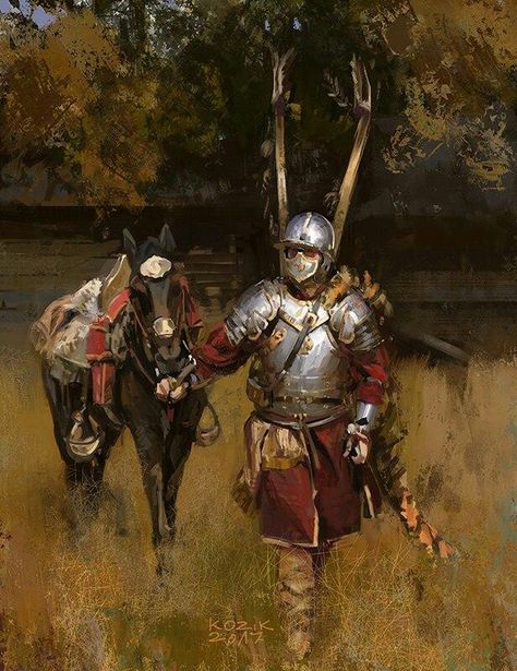 Winged Hussar, Polish Hussars, Polish Winged Hussars, Historical Warriors, Historical Armor, Knight Art, Knight Armor, Medieval Knight, Fantasy Armor