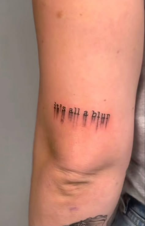 Trippy Word Tattoo, Razor Blade Tattoo Ideas, Childhood Tramas Tattoo, Body Dysformia Tattoo Ideas, Disassociate Tattoo, Ash Is Our Purest Form Tattoo, Tattoos For Traumatic Childhood, Blur Tattoos, Mommy Issue Tattoo Ideas