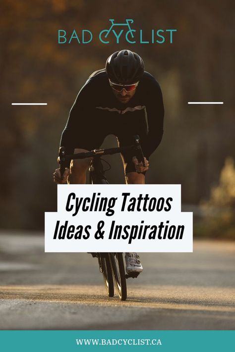 Cycling tattoos are an incredible way to show off your passion for cycling. The options, however, are endless. If you're interested in getting a cycling tattoo but don't know where to start your journey, here are some cycling tattoo ideas to help you decide what you want. Cycling Tattoo Ideas, Cycling Tattoo, Tattoo Shows, Tattoos Ideas, A Tattoo, The Bad, Of Ideas, Show Off, Tattoo Ideas