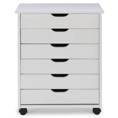 5 Drawer Storage, Organization Cart, Rolling Storage Cart, White Wash Finish, Wardrobe Drawers, Rolling Storage, Rolling Cart, White Chests, Storage Cart