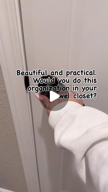 Closet Cleaning Tips, Closet Towel Organization, How To Store Blankets In Small Space, Towel Closet Organization Ideas, Space Saving Organization Ideas, Cleaning Closet Organization Ideas, Closet Organization Ideas Apartment, Storage Closet Organization Ideas, Bra Organization Ideas