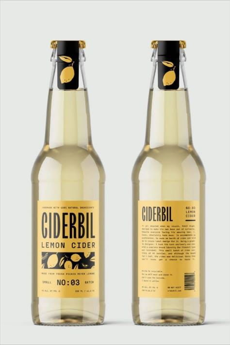 Ciderbil is the delightful outcome of a collaboration between craft beer maker Erbil Algan and designer Ceren Burcu Turkan. This line of five cider beverages, featuring charming hand-drawn labels, combines captivating design with delectable taste. Erbil's journey from making beer out of curiosity to crafting cider and Ceren's graphic design expertise resulted in a complete brand identity for Ciderbil. Cider Packaging Design, Vinegar Packaging, Drink Label Design, Alcohol Collection, Cider Label, Soda Design, Cider Packaging, Craft Beer Packaging, Beer Ingredients