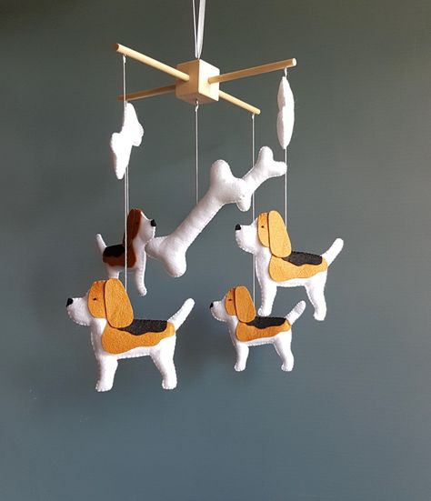 Beagle dog mobile Nursery crib mobile hanging mobile cot animals mobile Baby boy mobile Baby girl mobile shower gift mobile Dog Mobile, Zoo Toys, Stars Baby Mobile, Wooden Mobile, Boy Mobile, Cute Dog Toys, Balloon Mobile, Mobile Hanger, Mobile Hanging