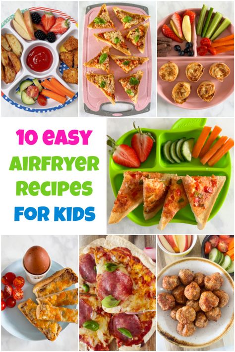 Kids Air Fryer Recipes, Air Fryer Meals For Kids, Air Fryer Snacks For Kids, Air Fryer Lunch Ideas For Kids, Air Fryer Kid Friendly Recipes, Air Fryer Kids Recipes, Air Fryer Toddler Recipes, Air Fryer Kids Meals, Air Fryer Toddler Meals