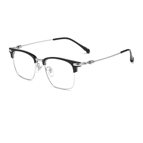 Welcome to the world of Kocolior Unisex Full Rim Square Titanium Alloy Hyperopic Reading Glasses 8366. These stylish glasses are designed for both men and women, making them a versatile accessory for anyone looking to enhance their reading experience. With clear lenses that provide optimal clarity, these glasses are perfect for those who want a seamless reading experience. The titanium alloy frame material ensures durability, making these glasses a long-lasting investment. Their unisex design is Eye Prescription, Stylish Glasses, Welcome To The World, Watch Necklace, Sleek Look, Reading Glasses, Unisex Design, To The World, Black Silver