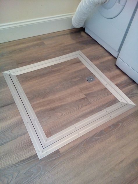 Bespoke floor hatch Floor Trap Door, Floor Hatch Ideas, Floor Hatch, Boating Life, Hatch Cover, Attic Doors, Plywood Floor, Home Wine Cellars, Trap Door