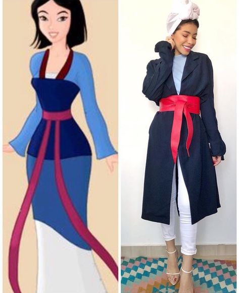 Mulan Outfit Ideas Modern Disney, Mulan Outfit Ideas, Mulan Inspired Outfit, Mulan Disneybound, Mulan Outfit, Closet Cosplay, Disney Inspired Outfits, Modern Disney, Outfit Hijab