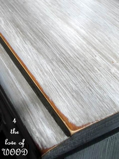 4 the love of wood: JUST PRIMER AND SOME WAX - how to white washed dove grey Gray Wash Furniture, Grey Wood Furniture, White Washed Furniture, Wood Table Design, Driftwood Finish, Whitewash Wood, Distressed Furniture, Painting Furniture, Grey Wash